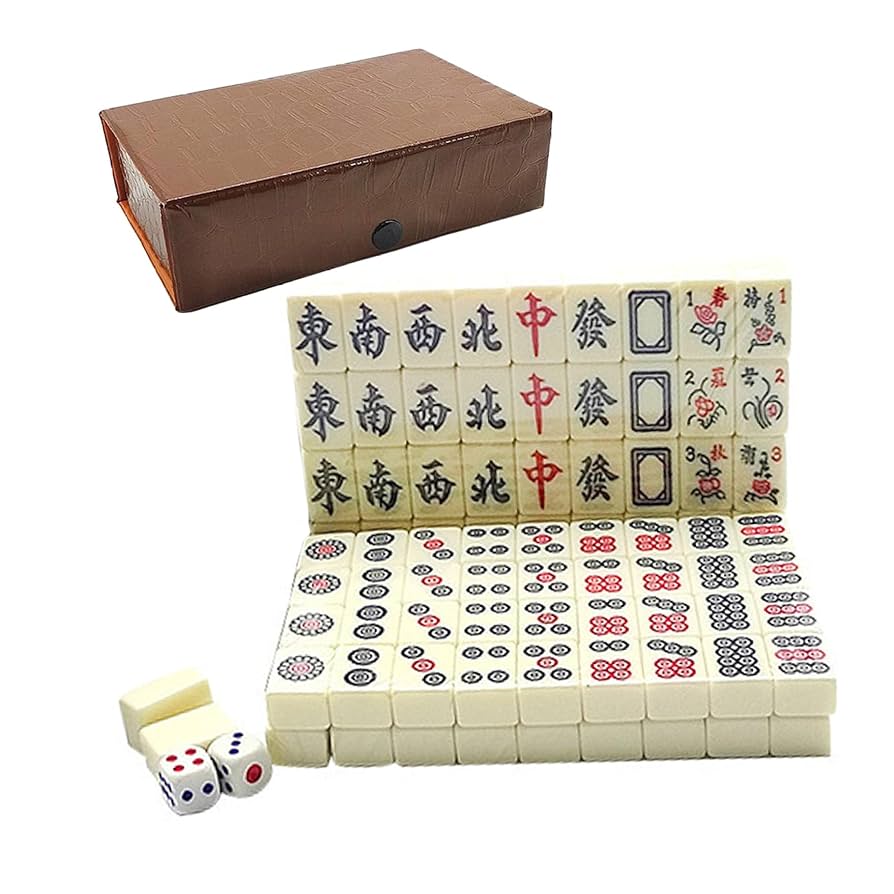 Mahjong Set Chinese Mah Jong Game 149PCS/ Set Travel Mini
